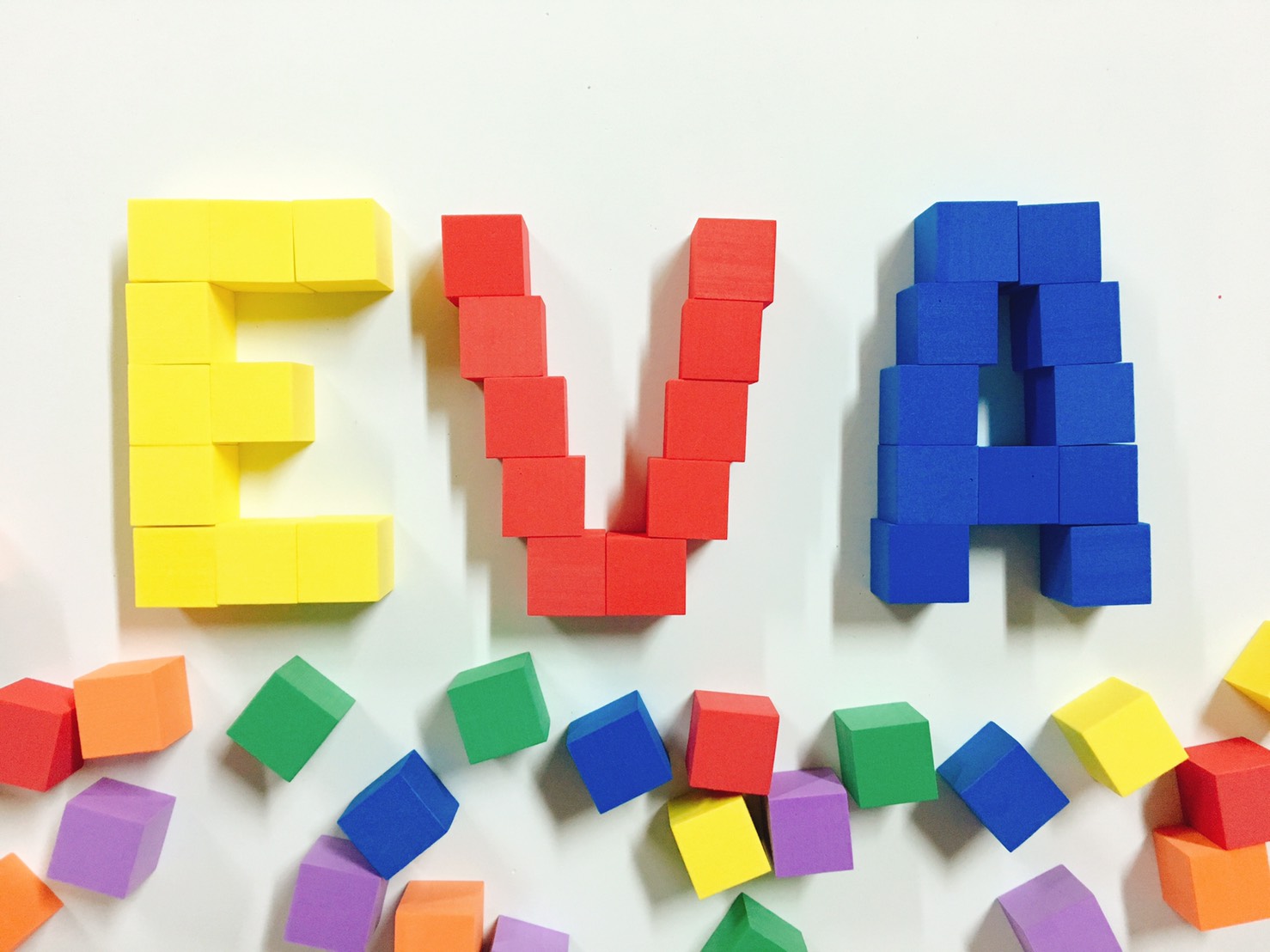 EVA Foam Color Cubes 102PCS